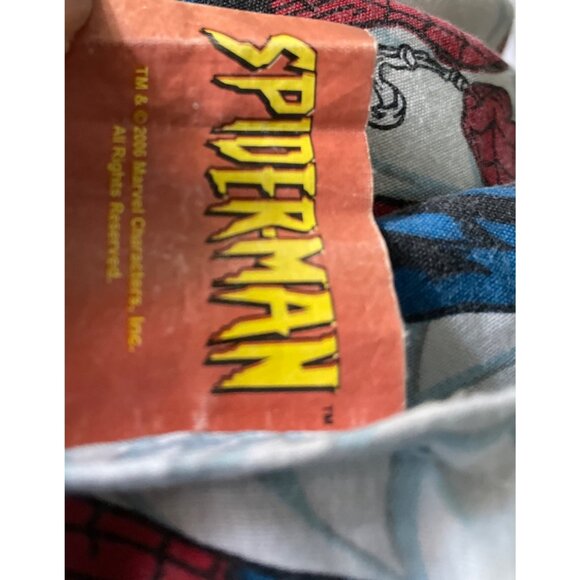 Marvel Spiderman Twin Sheet Set 2 Piece 60% Cotton 40% Polyester Blue & Red Web - Picture 4 of 11